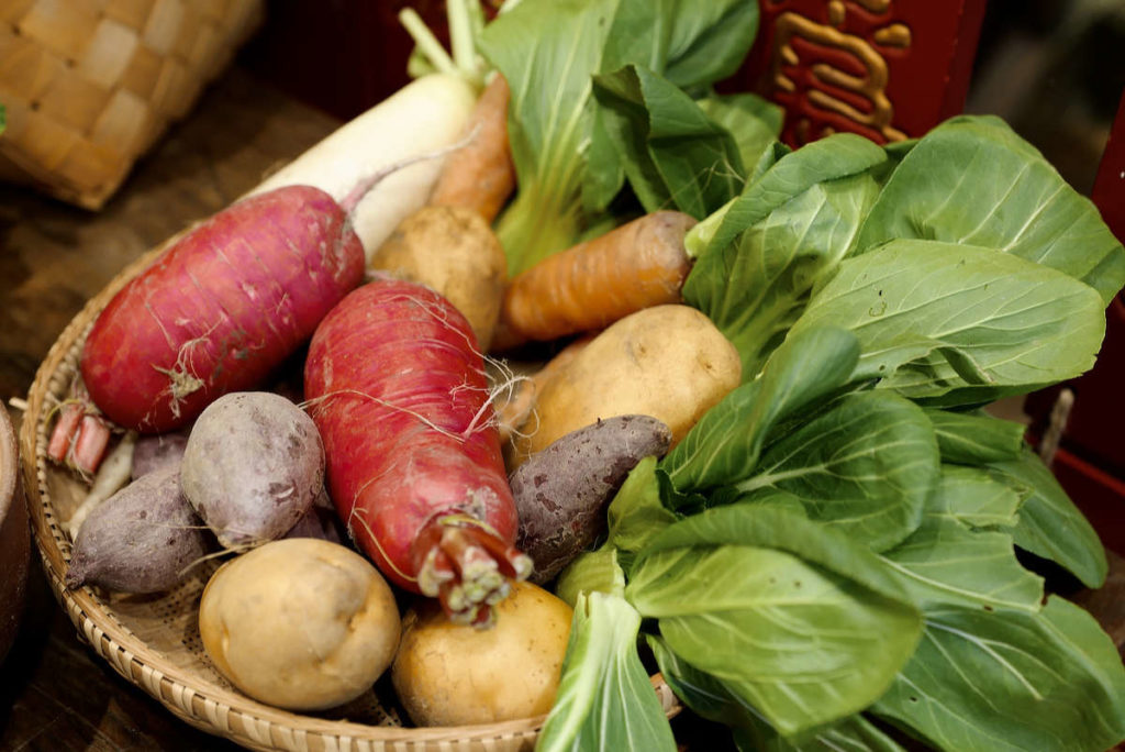 Vegetables just harvested